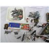 Image 2 : Large Lot of Plastic Soldiers and Game Pieces