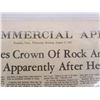 Image 2 : 2 Elvis Death Newspapers The Commercial Appeal and The Memphis Press 1977