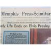 Image 4 : 2 Elvis Death Newspapers The Commercial Appeal and The Memphis Press 1977