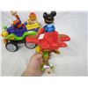 Image 3 : Lot of 2 Vintage Toys Goofy Car and Mickey and Goofy Airplane