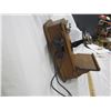 Image 2 : Antique Oak Cased Long Necked Kellogg's  Wall Telephone Complete