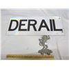 Image 1 : Vintage Saskatoon License Plate Topper Damaged and Derail Railway Sign