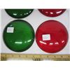 Image 2 : 4 Vintage Glass Lenses possibly  Railway Lanterns