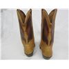 Image 4 : Vintage Leather Cowboy Boots with Native Chief Design size 8