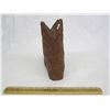 Image 4 : Vintage Wooden Carved Cowboy Boot Artist Signed