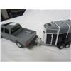 Image 2 : Lot of 2 Trucks and Trailers John Deere Ertl