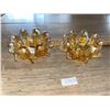 Image 4 : 4 pieces of vintage amber glass