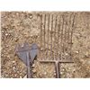 Image 3 : Antique home made hay fork and hay knife