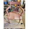 Image 1 : Vintage wooden desk chair (painted)