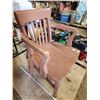 Image 4 : Vintage wooden desk chair (painted)