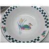 Image 3 : Set of "Newcor" duck dish set, w/ extra bowls