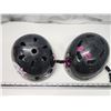 Image 2 : 2 Girls bike helmets - Skull is sz Medium - Monster High is 7/13 (is larger than the other)