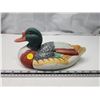 Image 1 : Ceramic painted duck figurine