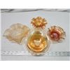 Image 1 : Peach wares & orange depression glass dishware's