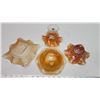 Image 3 : Peach wares & orange depression glass dishware's