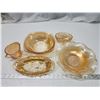 Image 1 : Orange depression glass dishware's