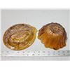 Image 2 : 2 Amber carnival glass bowls