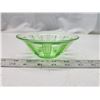 Image 1 : Kellogg's green depression glass bowl