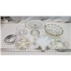 Image 1 : Clear glass dishware's - Cake stand, bowls, etc.