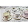Image 2 : 10 pairs of fine China, assorted teacups & saucers - Royal Osborne, Phoenix, Crafton, etc.