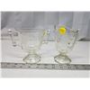 Image 1 : Vintage Baltimore Pear, Jeanette P Glass - cream n sugar dishes