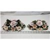 Image 1 : 2 Beautifully intricate fine China decorative flowers