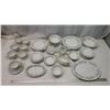 Image 1 : "Snowhite Regency" Johnson Bros large dish set - Plates, bowls, gravy dish, platters, etc.