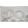 Image 4 : Assorted clear glass dishware's - bowls, ashtray, etc.