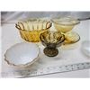Image 2 : Colored glass dishware's - bowls, goblet, etc.