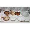 Image 1 : Assorted glassware's - Pots, pans, casserole dishes, etc.
