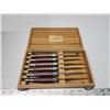 Image 1 : Beautiful 6pc kitchen knife set, in case - like new, unused