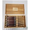 Image 2 : Beautiful 6pc kitchen knife set, in case - like new, unused