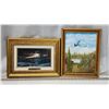Image 1 : 2 Framed paintings - "A Helping hand" (11x15") by Terry Redlin & Mountain (11x14")