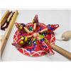 Image 2 : 2 Wooden handmade novelty toys - eating chickens, and spinning Taz