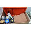 Image 4 : Large collection of home painting supplies - spray paints, paint trays, paint mixers, sanding papers