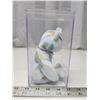 Image 2 : 2001 "Cheery" collectible bear, ty beanie baby - in clear case, like new
