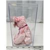 Image 2 : 2002 "Smitten" collectible bear, ty beanie baby - in clear case, like new