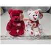 Image 2 : 2 Collectible bears, ty beanie babies - "Valentina" & "Smooch" - in bag, like new