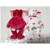 Image 4 : 2 Collectible bears, ty beanie babies - "Valentina" & "Smooch" - in bag, like new