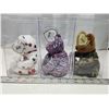 Image 2 : 3 USA collectible bears, ty beanie babies - "USA", "Glory" & "Hero" - in clear case, like new