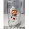 Image 2 : 1993 "Valentino" collectible bear, ty beanie baby - in clear case, like new
