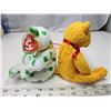 Image 2 : 2 Collectible bears, ty beanie babies - "Poopsie" & "Clover" - in bag, like new