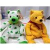 Image 8 : 2 Collectible bears, ty beanie babies - "Poopsie" & "Clover" - in bag, like new
