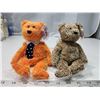 Image 1 : 2 Collectible bears, ty beanie babies - "Pappa" &"Harry" - in bag, like new