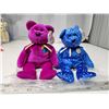 Image 1 : 2 Collectible bears, ty beanie babies - "Decade" & "Millennium" - in bag, like new