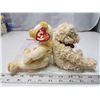 Image 2 : 2 Collectible bears, ty beanie babies - "Herschel" & "Cornbread" - in bag, like new