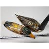 Image 2 : 2 Wooden painted duck & goose figurines