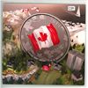 Image 1 : 2015 Canadian Flag, Canadian fine silver 25 dollar coin - in folder