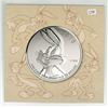 Image 1 : 2015 Bugs Bunny, Canadian fine silver 20 dollar coin - in folder