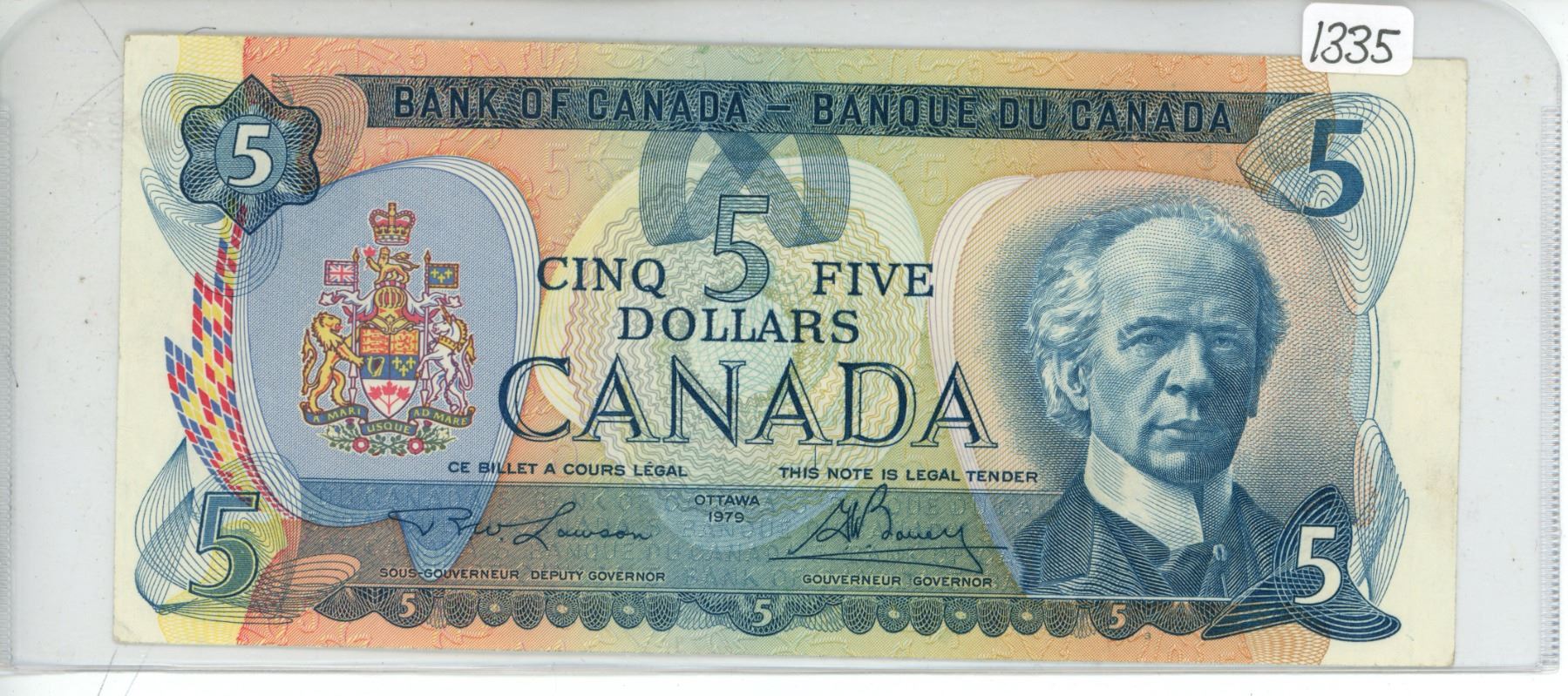 1979 Canadian 5 Dollar Bill Lawson Bouey 30045312551 Schmalz Auctions 1979-canadian-5-dollar-bill-lawson-bouey-30045312551-schmalz-auctions